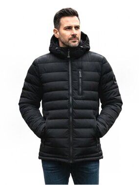 Moose Knuckles Fullcrest Men's Black Slim Fitting Jacket, Size Medium, Preowned